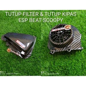 2pcs Tutup Filter kipas Beat esp scoopy vario110 esp