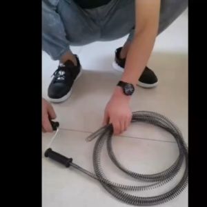 ส่งฟรี งูเหล็ก งูเหล็กทะลวงท่อตัน อ่างล้างหน้า งูเหล็กล้วงท่อ สปริงทะลวงท่อ ราคา ถูก ความยาว 15 เมตร เส้นผ่าศูนย์กลาง15 mm