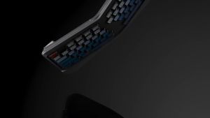 JOMAA | JOMAA Split Ergonomic Keyboard with Cushioned Wrist and Palm Rest 2.4G USB Wireless Ergonomic Split Keyboard with Dust Cover