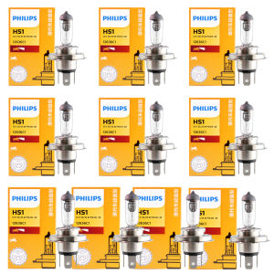 Philips | Philips 10 Lamps HS1 12V 35/35W PX43t Bright Motor Original Light Motorcycle Halogen Lamp Standard High Low Beam 12636C1