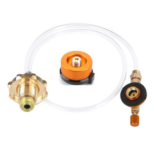 Flat Cylinder Tank Coupler Portable Small Propane Bottle/Tank Refill Adapter Gas Tank Refill Adapter for Camping Stove