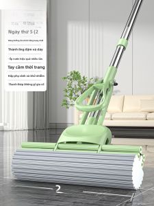 Dụng Cụ Lau Nhà Bằng Mút Không Cần Rửa Tay 2025 Mẫu Mới Dụng Cụ Lau Sàn Bằng Cotton Thấm Nước Lớn Dùng Tại Nhà Dụng Cụ Vệ Sinh