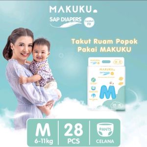 Popok Makuku SAP Diapers Comfort Fit M28