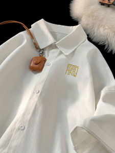 Ice Silk Short Sleeve Shirt Mens Summer Thin New Chinese Style Loose Casual Turn-down Collar Simple Upper Apparel