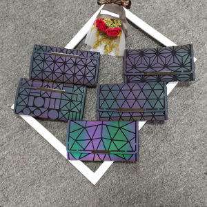 2025 New Long Wallet Changeable Color Diamond Pattern Korean Style Youth Fashion Leather Wallet for Students And Young People