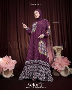 BEST PRICE// VELORA DRESS BY ALINE OFFICIAL// QISMA STORE