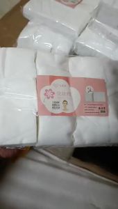 Bông tẩy trang 1200 miếng chất liệu vải dệt dùng trong spa phun xăm