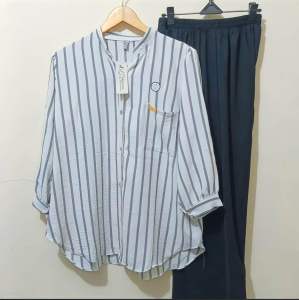 COZY One Set Botega Crinkle Premium Motif Garis-Garis