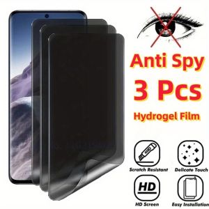 3Pcs Anti Spy Privacy Hydrogel For Motorola Moto Razr50 Ultra 50D Edge 2024 50 Pro Ultra Neo Fusion Global Screen Protector Flim