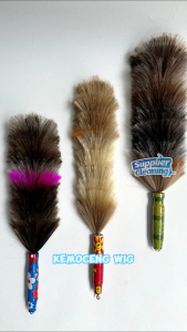 Kemoceng wig bulu sintetis 45cm/ kemoceng duster pembersih debu