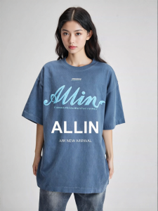 ALLIN | Heavyweight Pure Cotton Short Sleeve Summer T Shirt