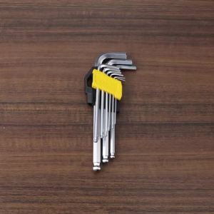 Bộ Cờ Lê Allen Deli 9 Món Tay Dài Đầu Lục Giác Tua Vít 1.5mm Đến 10mm Dụng Cụ Sửa Chữa Xe Đạp Chất Liệu Hợp Kim