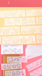 Set 4 ชิ้น ไม้บรรทัดวาดรูป ไม้บรรทัดวาดภาพการ์ตูน ชุดแม่แบบวาดภาพกราฟฟิตี้ แบบนิ่ม ลายการ์ตูน ฉลุลายพลาสติก เครื่องมือกราฟฟิตี ของเล่นศิลปะ