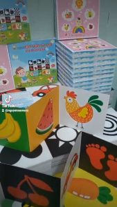 Bộ Tranh Kích Thích Thị Giác Cho Trẻ Sơ Sinh từ 0-1 tuổi (gấp ziz zắc)