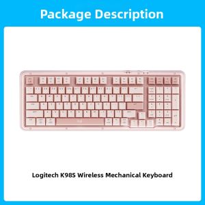Logitech | Customized Wireless Mechanical Keyboard for Office and Gaming Bluetooth AI Pink