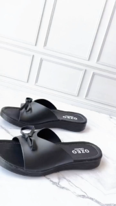 OZEO - Sandal Slide Wedges Casual Wanita Dewasa Sendal Perempuan Empuk Rima-SO