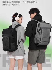 2025 New Multifunctional Mens Backpack Oxford Cloth Waterproof Travel Computer Bag Commuter School Bag Casual Simple Style