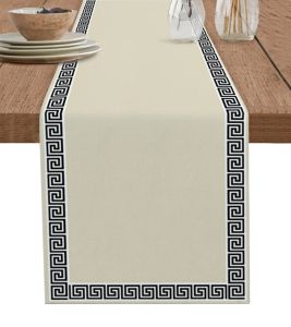 VIKAMA Simple Chinese Pattern Table Runner Decoration Home Decoration Table Decoration Table Decoration Table Decoration
