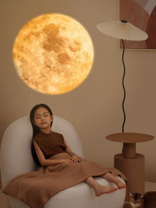 Creative Bedside Light: LED Moon Night Lamp & Earth Projection Lamp
