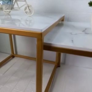 Meja Minimalis Aesthetic/Meja Minimalis/Meja Ruang Tamu Aesthetic/Meja Tamu/Meja Ruang Kerja Meja Stainless Steel Meja Kerja Desain Modern - Lazada