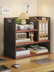 evesigar | Desk Bookshelf with Categorization Storage Organizer Multiple Layers