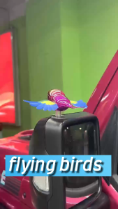 Flying Bird Eco-friendly Plastic Wind Power No Plug-in Car & Motorcycle Ornament Customizable Design for Decoration