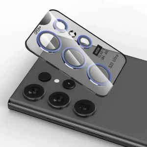 ฟิล์มกันรอยเลนส์กล้องกระจกนิรภัยสำหรับ Galaxy S25 S24 S23 Ultra Plus S22 ป้องกันรอยขีดข่วนและแตก