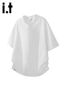 izzue | Muscle Feel V-Neck Short Sleeve Loose T-Shirt