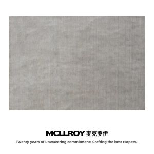 SoFINO | Luxurious Full Coverage Wool Carpet for Living Room and Bedroom in Black White Gray Solid Colors