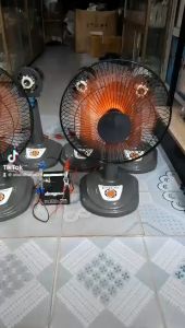 quạt 12v kẹp bình xe máy ô tô động cơ đồng buôn sỉ lẻ BH 12 tháng