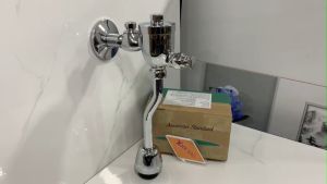 Bộ xả ấn tay American Standard chính hãng KAG-WF9802 thân lớn xả nhấn hơi bệ tiểu nam Mỹ xả nước mạnh dễ sử dụng thân tròn thiết kế đẹp