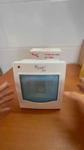 Tủ Điện Nhựa 4 Đường ASE - Nhựa ABS Nắp PC Trong Suốt Có Đèn Led Báo Nguồn