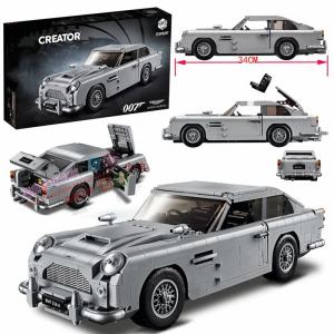 Aston Martin 007 Super Car High Tech Building Blocks Gift for Teenage Boys Birthday Toy Car Model Plastic Construction Kit
