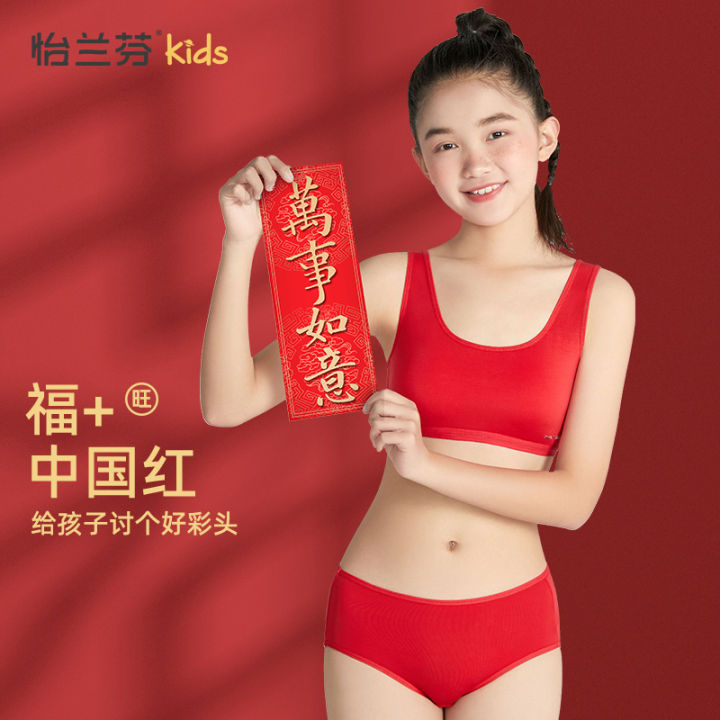 12-year-old girl's original birthday strapless 14 middle school students 15  girls development period red underwear bra cover -  - Buy China  shop at Wholesale Price By Online English Taobao Agent