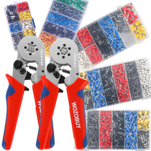 Ferrule Crimping Tool HSC8 6-4/6-6 Electrical Crimper Plier For Wire End Crimp Tube Terminals Electrical Circuit Repair