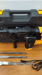 Máy chuyên khoan đục bê tông 220v BOCSHI công suất lớn 1200w máy phá bê tông cầm tay tặng kèm 2 mũi