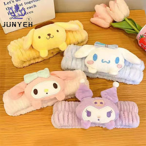Anime Melody New Hair Accessories Pochacco Cartoon Plush Cinnamon Hair Band Kuromi Headband