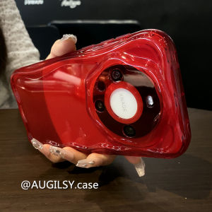 New Wave Edge Airbag Anti-Fall Red Mate60 Phone Case Suitable for Mate50Pro Protective Cover Huawei P40 Screen Edge Anti-Fall Nova12 New Year Honor 100 Large Red M30 Womens Style