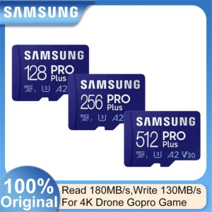 Samsung Original Micro SD Memory Card C10 TF SDXC 128GB 256GB 512GB U3 4K No Refurbished And Brand New Products Suitable For Mobile Phones Drones Gopro Cameras