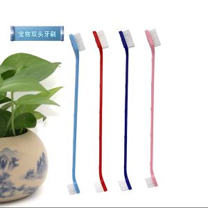 Pet toothbrush double-headed toothbrush for cats and dogs