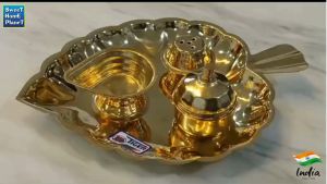 Brass  KumKum Storage Deppam Holder Agarbathi Stand