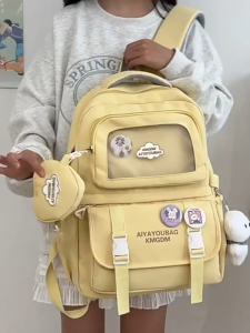 Balo đi học thời trang nữ phong cách hàn quốc nhiều màu kiểu dáng mới đựng laptop đi làm du lịch