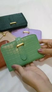 DOMPET CROCO GAWANG / Dompet Lipat Wanita Motif full Croco / Dompet Croco Premium