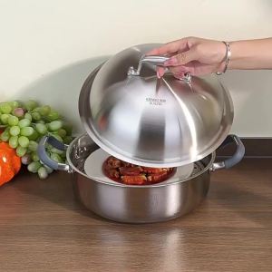 RONGCHUAN | Spill-Proof Heat-Resistant High Arch Lid 32cm