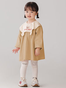 Princess Style Long Sleeve Pure Cotton Smock Childrens Autumn Winter Waterproof Dirt Resistant Eating Clothes for Babies And Toddlers