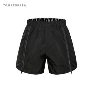 TOMATOPAPA | Elastic Waist Dual Zipper Fashionable Shorts Waterproof