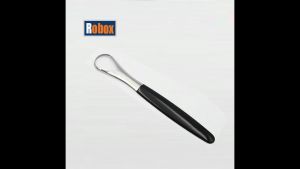 Dụng cụ vệ sinh lưỡi inox chăm sóc răng miệng kèm hộp thiếc