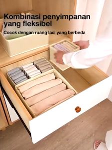 6pcs Kotak Penyimpanan dapat dilipat 1set Storage box Laci Storage box underwear Lemari baby Penyelenggara Rumah Organizer Box Tas Pakaian Dalam & Aksesoris