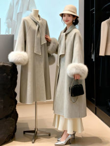 CHANGTONG | High Quality Attractive Loose Medium Length Wool Coat