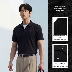 Li-Ning | Áo Polo Cotton Thoáng Khí Mùa Hè